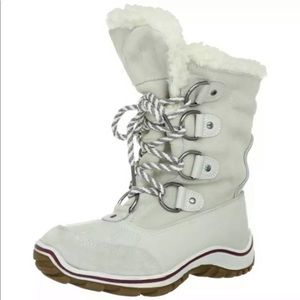 PAJAR Alina White Leather/Suede Snow Boot 9.5/40